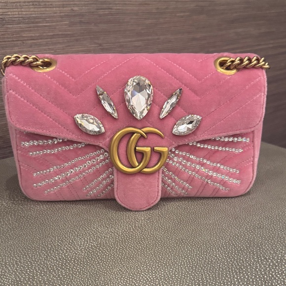 Pink Designer Quilted Shoulder Bag - Picture 1 of 8